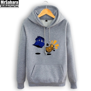 Merchandise Hoodie Doctor Who Adventure Time Crossover Pullover