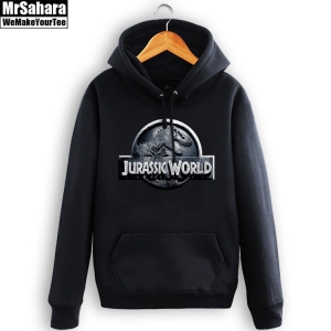 Merchandise Hoodie Jurassic Park Movie Emblem Logo Pullover