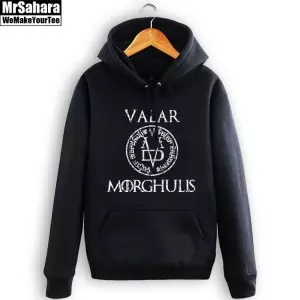 Buy hoodie game of thrones valar morghulis pullover - product collection