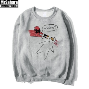 Collectibles Sweatshirt Ouchie! Deadpool Pictured Art