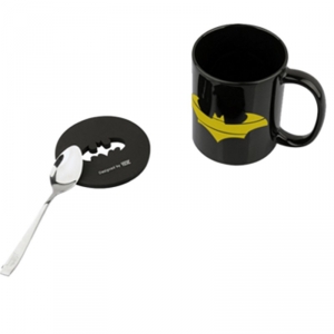 Ceramic Mug Batman Logo mask 2 sides Cup Idolstore - Merchandise and Collectibles Merchandise, Toys and Collectibles