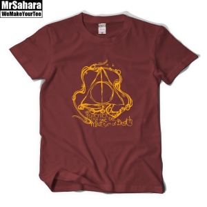T-shirt Mens Daethly Hallows Harry Potter Print Idolstore - Merchandise and Collectibles Merchandise, Toys and Collectibles