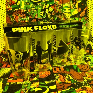 Glass Set of Glasses Pink Floyd Band Cup Idolstore - Merchandise and Collectibles Merchandise, Toys and Collectibles