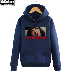 Hoodie Pulp Fiction Life is Boring Pullover Idolstore - Merchandise and Collectibles Merchandise, Toys and Collectibles