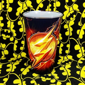 Glass Flash Logo DC Bary Allen Cup Idolstore - Merchandise and Collectibles Merchandise, Toys and Collectibles