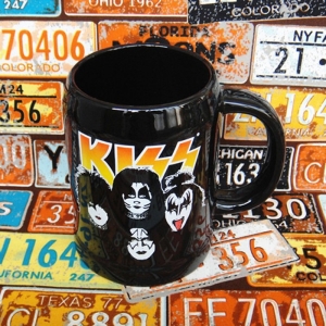 Ceramic Beer Mug Kiss Band Glam Rock Cup Idolstore - Merchandise and Collectibles Merchandise, Toys and Collectibles