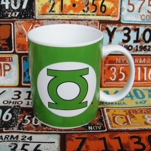 Ceramic Mug Green Lantern Logo Cup Idolstore - Merchandise and Collectibles Merchandise, Toys and Collectibles