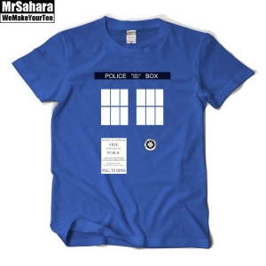 T-shirt Mens Tardis Doctor Who Police Box 10th 11th Idolstore - Merchandise and Collectibles Merchandise, Toys and Collectibles