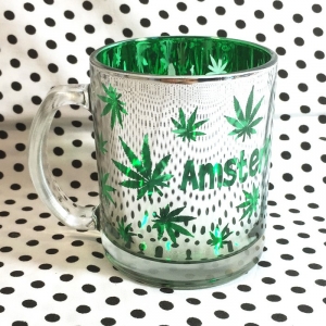 Mug Kanabis Cannabis Leaf Pattern Art Cup Idolstore - Merchandise and Collectibles Merchandise, Toys and Collectibles
