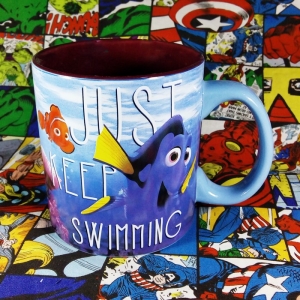Ceramic Mug finding nemo Just Keep Swimming Cup Idolstore - Merchandise and Collectibles Merchandise, Toys and Collectibles