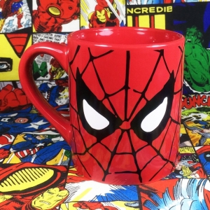 Ceramic Mug Spider-man Mask red Web Cup Idolstore - Merchandise and Collectibles Merchandise, Toys and Collectibles