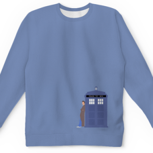 Merchandise Sweatshirt Animated Tardis Call Box Apparel Doctor Who
