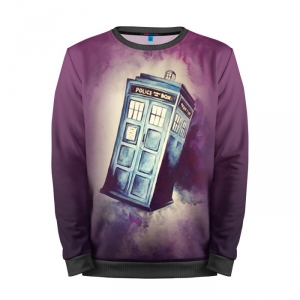 Merch Sweatshirt Tardis Time Machine Doctor Who