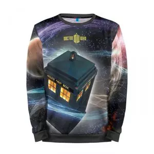 Buy sweatshirt tardis doctor who art call box apparel - product collection