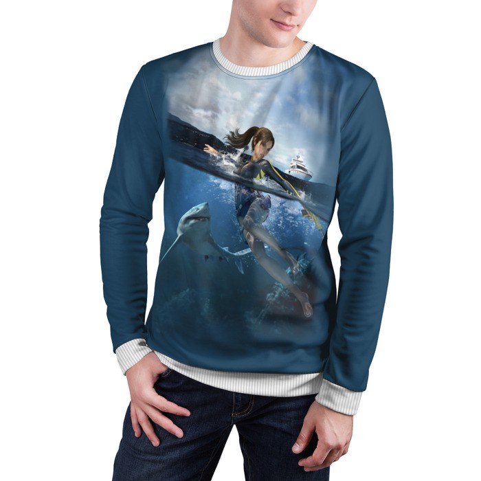 Merchandise Sweatshirt Tomb Raider Lara Croft Sea Sharks