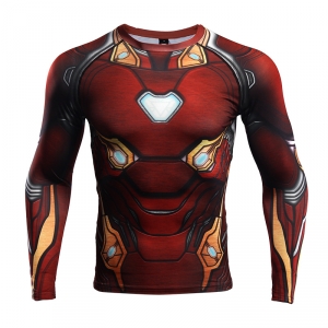 Merchandise Iron Man Rashguard Long Sleeve Infinity War 2018 Armor