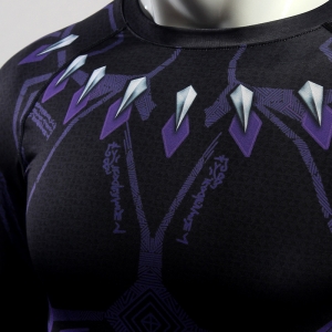 Black Panther Rashguard long sleeve Purple 2018 Gear Idolstore - Merchandise and Collectibles Merchandise, Toys and Collectibles