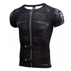Short sleeve rash guard Black Widow Costume Gear Idolstore - Merchandise and Collectibles Merchandise, Toys and Collectibles