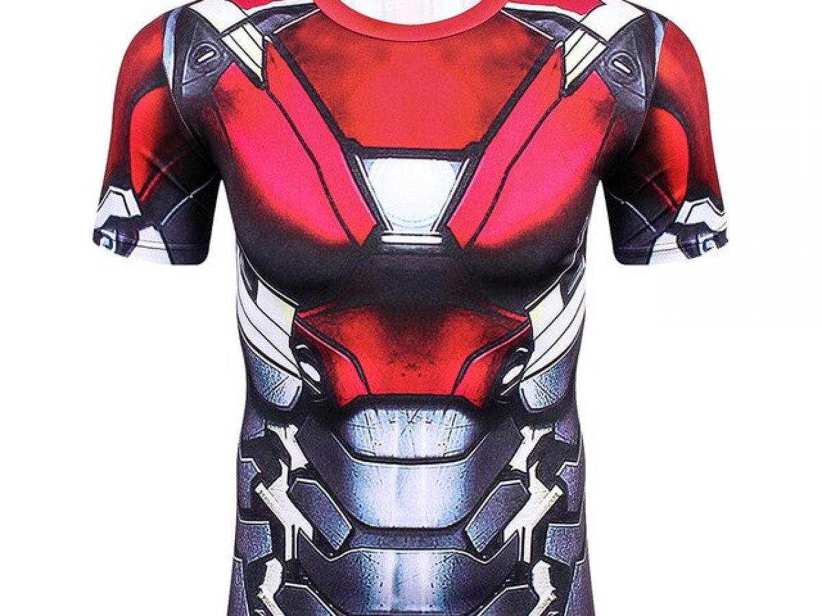 Buy Mens T-shirt Rash Guard Iron Man Clothing - IdolStore