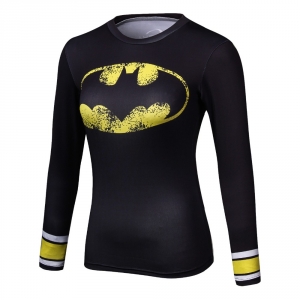 Rash guard womens Batman Workout Female for GYM Idolstore - Merchandise and Collectibles Merchandise, Toys and Collectibles