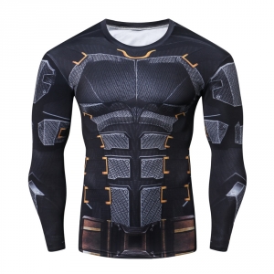Raglan Sleeve 2018 New Iron Batman 3D Printed T Shirts Men Fitness Shirts Crossfit Tops For Male Cosplay Costume Clothing