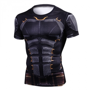 Mens Fashion T Shirt Men Compression Shirt Iron Batman Superman  Black Panther 3D Print T-Shirt Superhero Crossfit T Shirt 1
