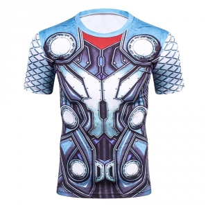 Thor 3d printed t shirts men compression shirt new cosplay short sleeve male crossfit fitness bodybuilding man base tops tee