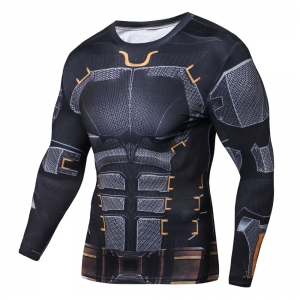 Raglan Sleeve 2018 NEW Iron Batman 3D Printed T shirts Men Fitness Shirts Crossfit Tops For Male Cosplay Costume Clothing 1