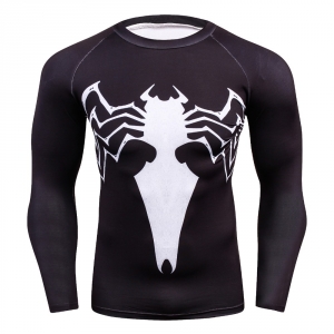 Compression Shirt, Men'S Health 3 D Printing Spiderman T-Shirt Raglan Long-Sleeved Clothes Heat Joined More Than 2018  Men