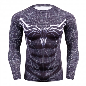 Compression shirt, men's health 3 d printing spiderman T-shirt raglan long-sleeved clothes heat joined more than 2018  men 1
