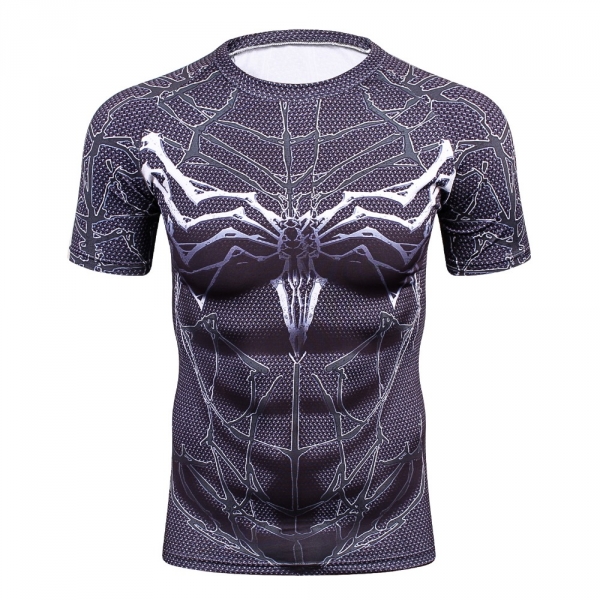 Symbiote” Short-Sleeve Rashguard & Spats/Shorts Set - Affordable