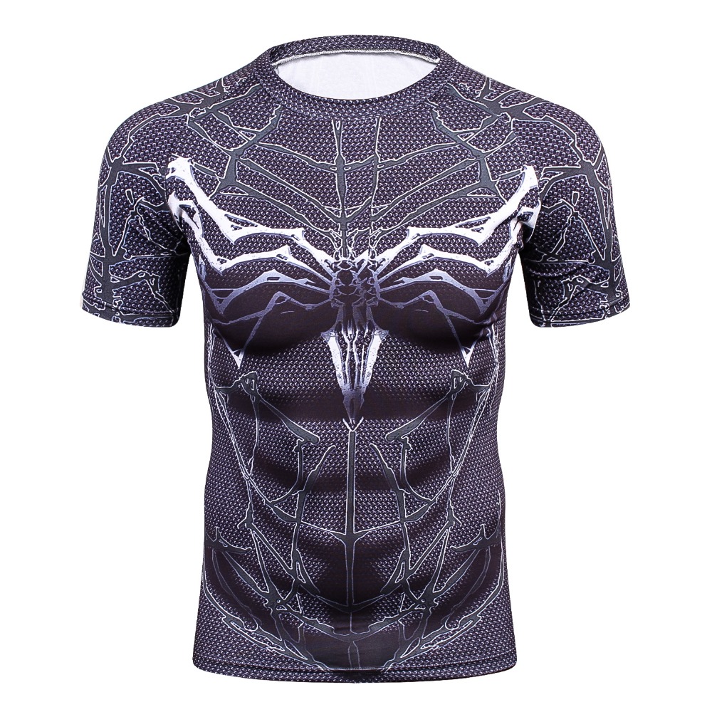 Rashguard Shirt Venom Symbiote Logo Workout Gear - Idolstore ...
