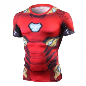 Raglan Sleeve Compression Shirts Avengers 3 Iron Man 3D Printed T shirts Men 2018 Summer NEW Crossfit Top For Male Fitness Cloth 1