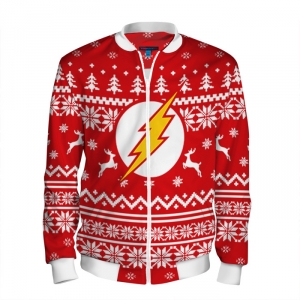 Merchandise Baseball Jacket Christmas Special The Flash Sweater
