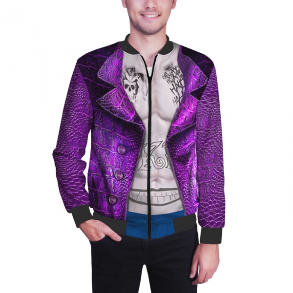 Baseball Jacket - Dark purple - Men