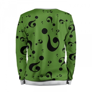 The Riddler Sweatshirt Green question marks Pattern Idolstore - Merchandise and Collectibles Merchandise, Toys and Collectibles