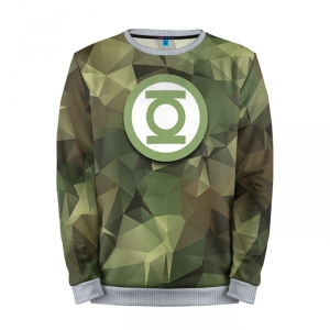 Merchandise Sweatshirt Military Green Lantern Logo Art