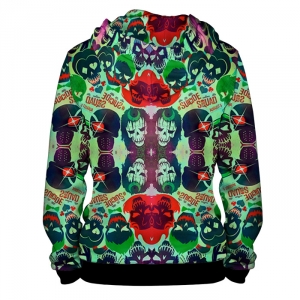 Zipper hoodie Suicide Squad Pattern Idolstore - Merchandise and Collectibles Merchandise, Toys and Collectibles