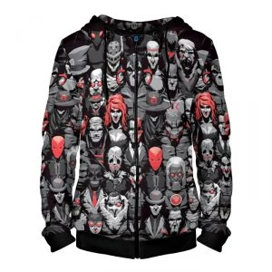 Buy zipper hoodie super villains dc batman - product collection