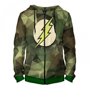 Merchandise Zipper Hoodie The Flash Military
