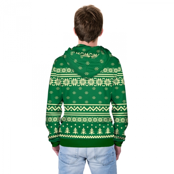 christmas zipper hoodie