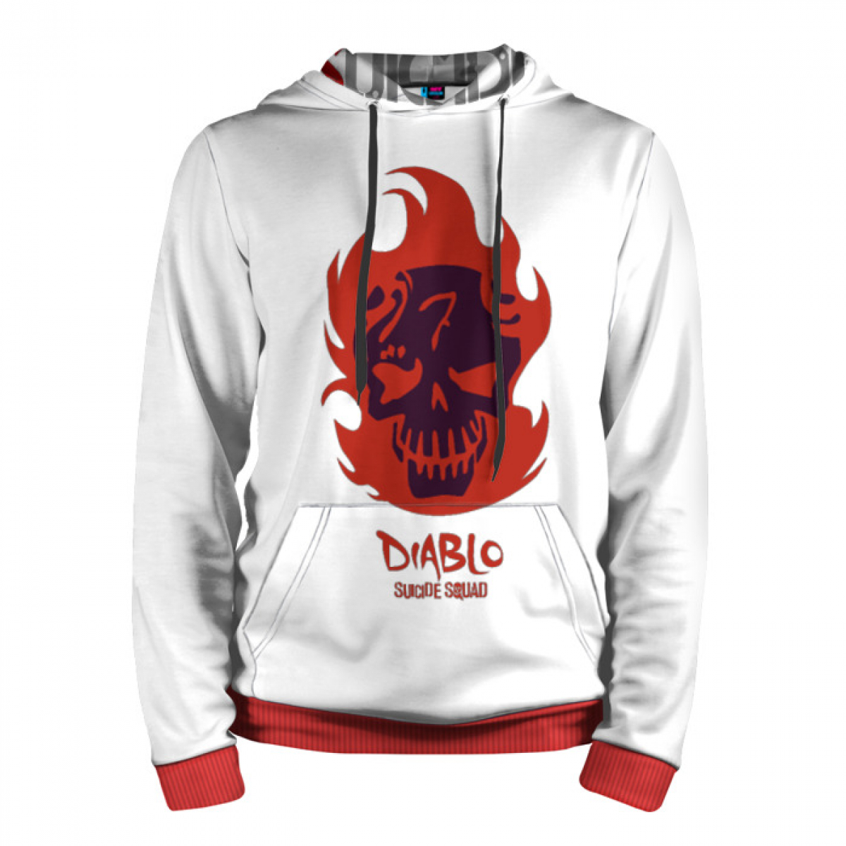 Hoodie El Diablo Suicide Squad Logo Symbol - Idolstore - Merchandise And  Collectibles