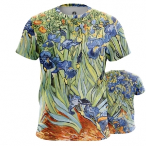 Collectibles T-Shirt Irises Vincent Van Gogh Post-Impressionism