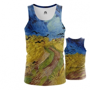 Collectibles Tank Wheatfield With Crows Painting By Vincent Van Gogh Vest