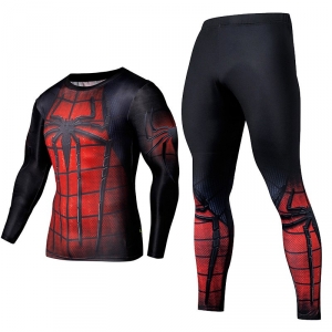 Buy spider-man rashguard set red workout - product collection