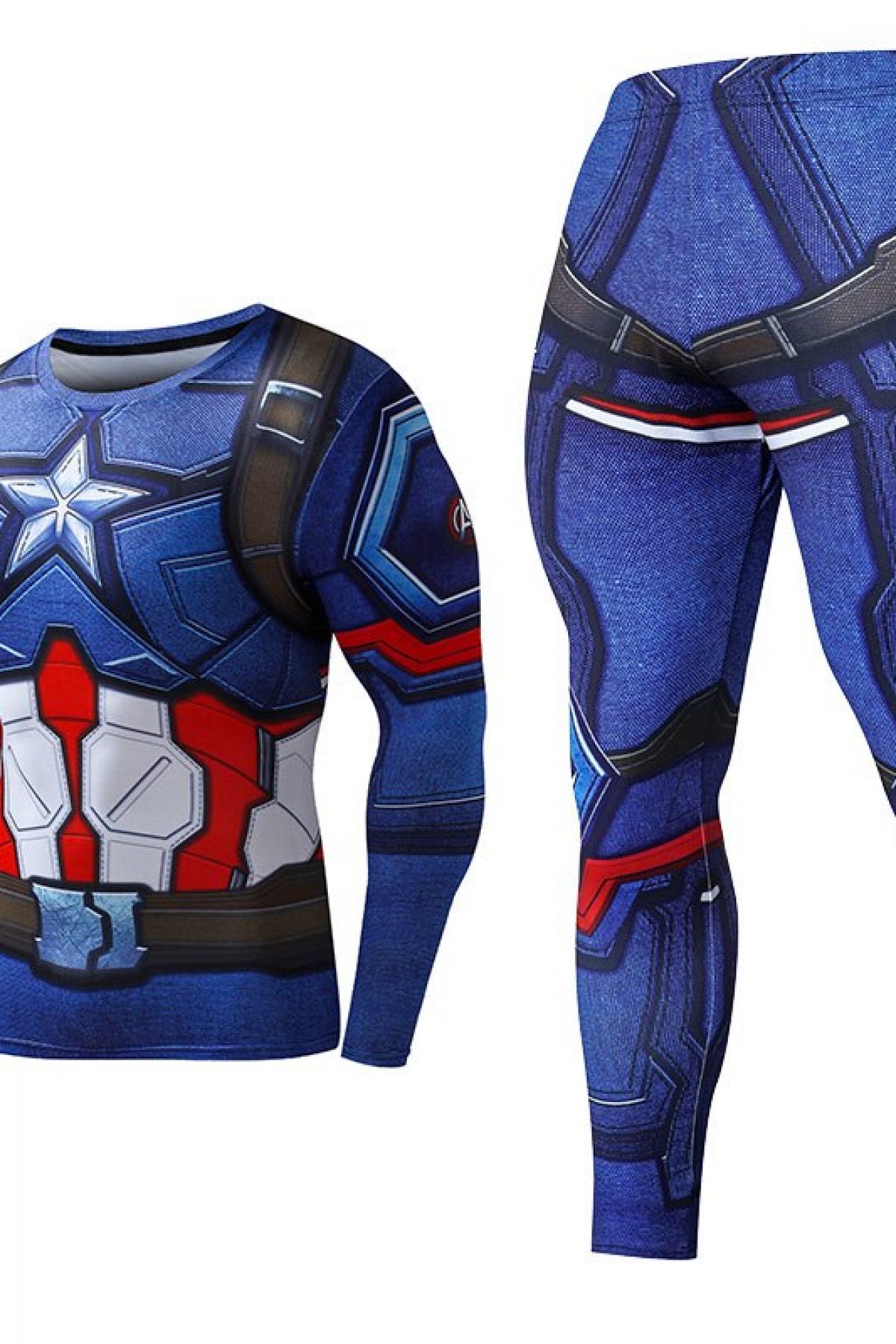 captain america workout leggings