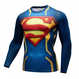 Rash guard Superman Symbol Workout Apparel Idolstore - Merchandise and Collectibles Merchandise, Toys and Collectibles