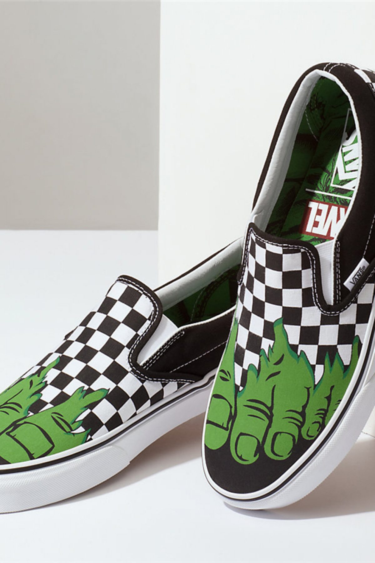 Buy VANS Classic Slip-on Hulk Ska Feet Pattern Green Foot - IdolStore