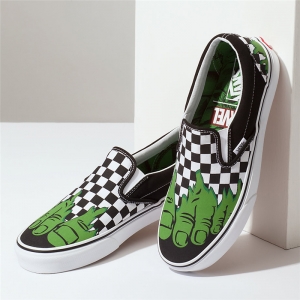 Buy vans classic slip-on hulk ska feet pattern green foot - product collection