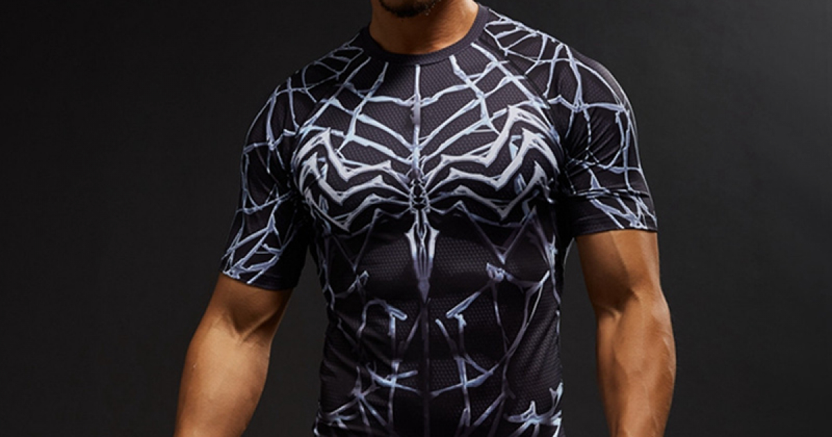 Rash Guard Venom Marvel Workout Gear - Idolstore - Merchandise And ...